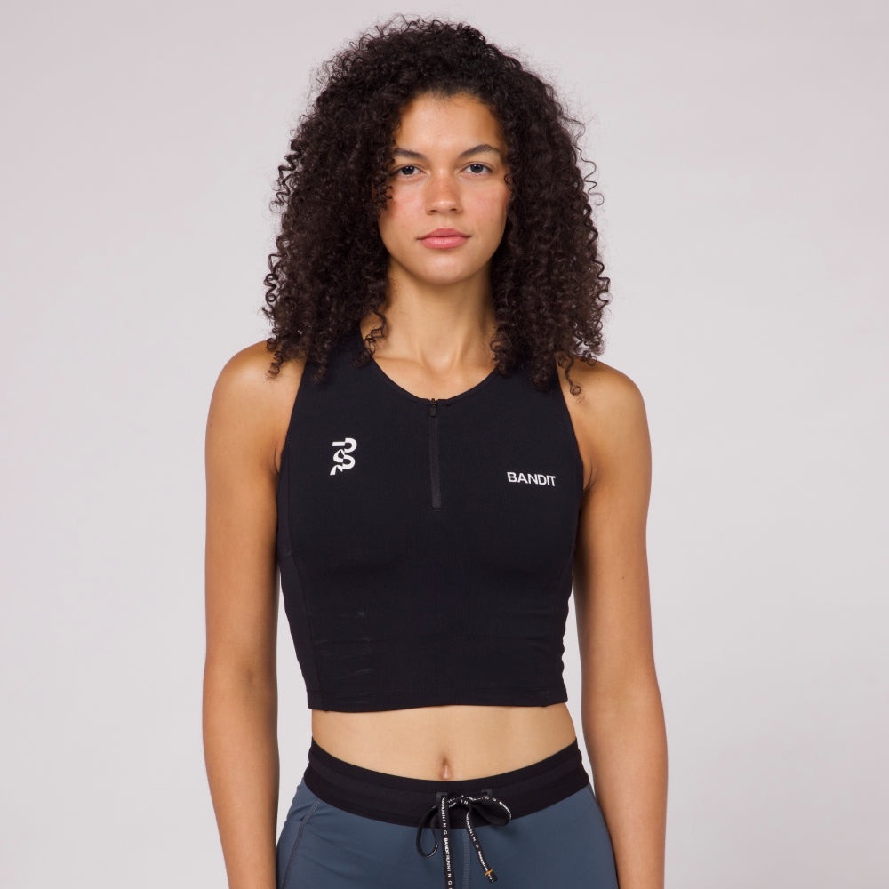Bandit Black Ares Flex Race Crop Sz XS
